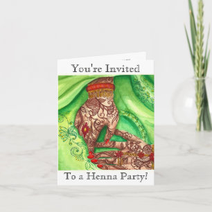 Henna Party Inbjudan