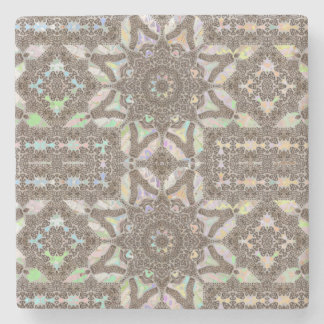 Henna Phownix Fractal Mandala Art Stone Tile Stenunderlägg