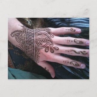 Henna Scales Hand vycard Vykort