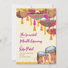 Hennafest firar Mehndi-inbjudningar, Mehndi-fest Inbjudningar