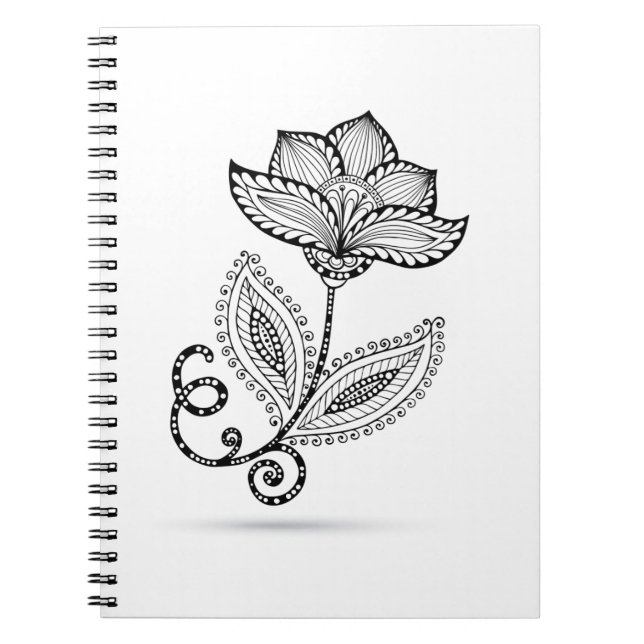 HennaPaisley Mehndi klotter Anteckningsbok (Framsidan)