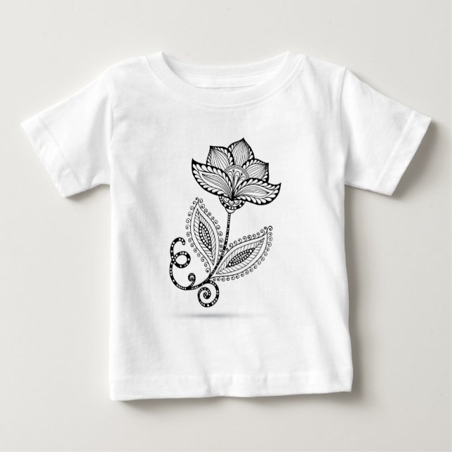 HennaPaisley Mehndi klotter T-shirt (Framsida)