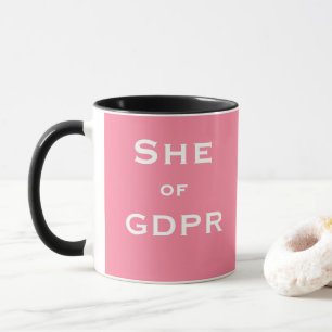Henne av för dataskydd för GDPR rolig kvinnlig Mugg