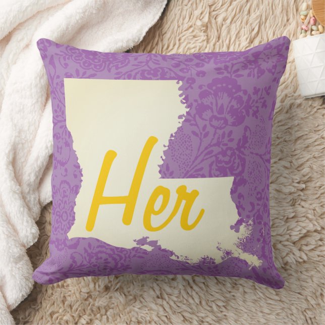 Henne eller Hanns Louisianas statliga blomma Kudde (Filt)