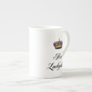 Henne en ladys rang benporslin mugg