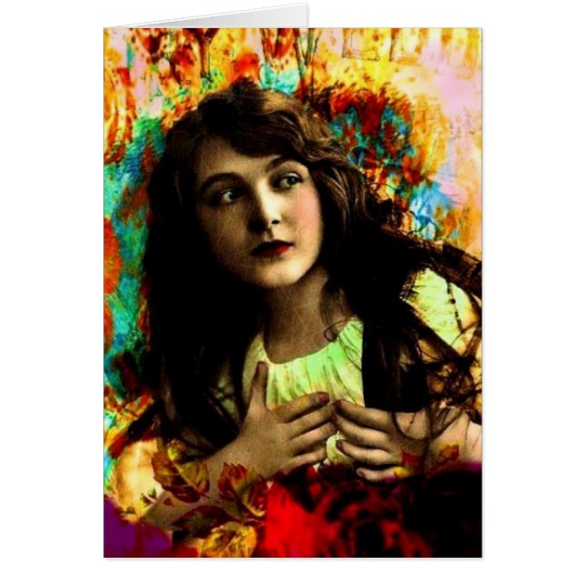 henne hjärta hälsningskort (Framsidan)