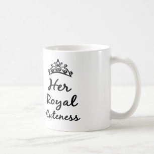 henne kungligt cutenessprincesskaffe eller teamugg kaffemugg