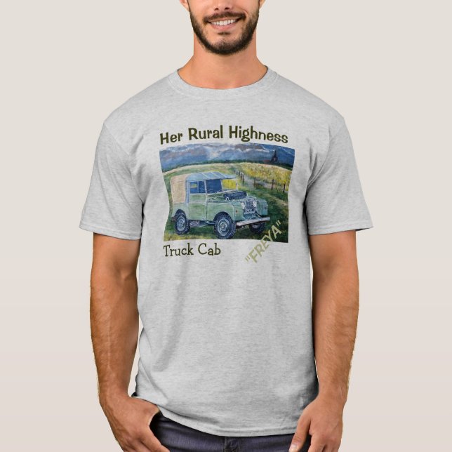 Henne lantlig HighnesslastbilCab "FREYA ", Tee Shirt (Framsida)