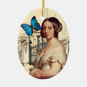 Henne majestätdrottning Victoria Julgransprydnad Keramik