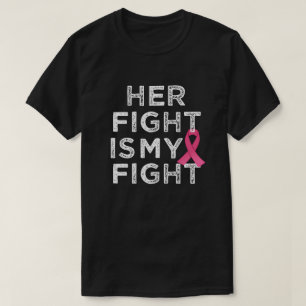 Henne manar för slagsmålbröstcancermedvetenhet t shirt