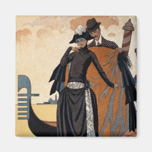 Henne och honom, mode Illustration, 1921 (pochoir Magnet