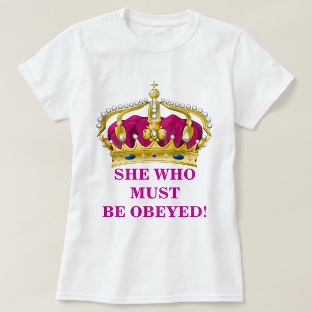 Henne som måste lydas tröja (Design framsida)