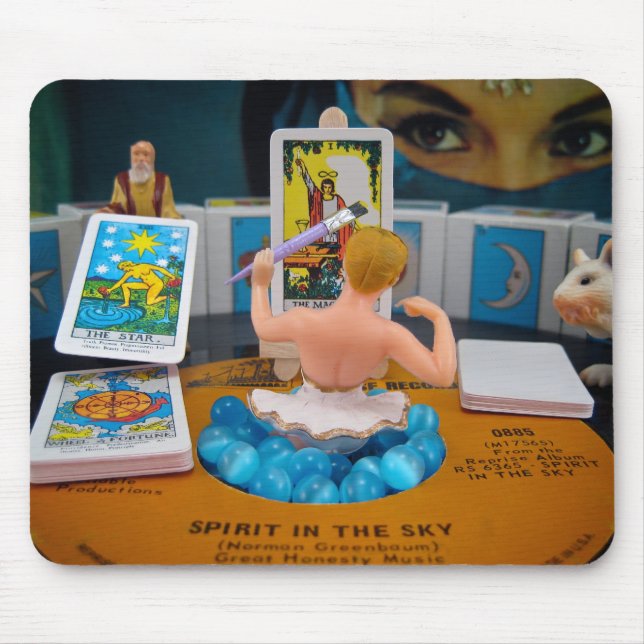 Henne som skapar bra förmögenhet Mousepad Musmatta (Framsidan)