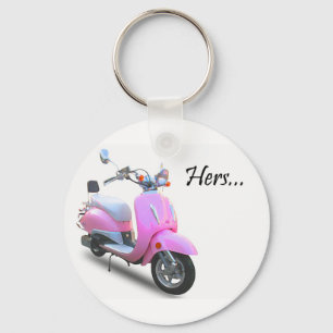 Henne sparkcykel nyckelring