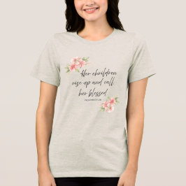 Hennes barn reser sig och kallar henne salig t shirt