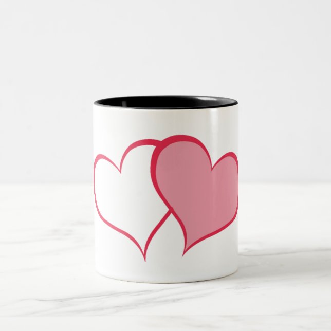 Hennes BÄTTRE HALF mugg, hon+SHE (1 av 2) Två-Tonad Mugg (Center)