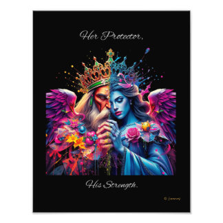 Hennes beskyddare, hans styrka fototryck