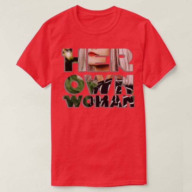 Hennes egen kvinna t shirt (Design framsida)