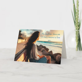 HENNES EGET PERSON DAUGHTER BIRTHDAY CARD TACK KORT