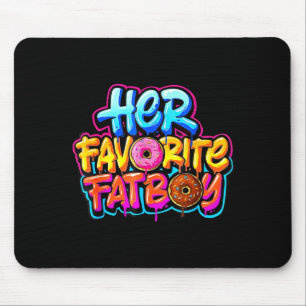 Hennes Favorit Fatboy Roliga Donut Älskare Humor Musmatta