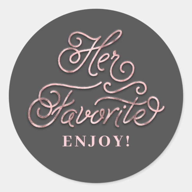 Hennes favoritbröllopsförmån runt klistermärke (Framsida)