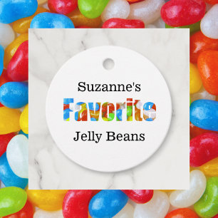 Hennes Favorite Jelly Beans Favorittagg för visn Gåvor Etiketter