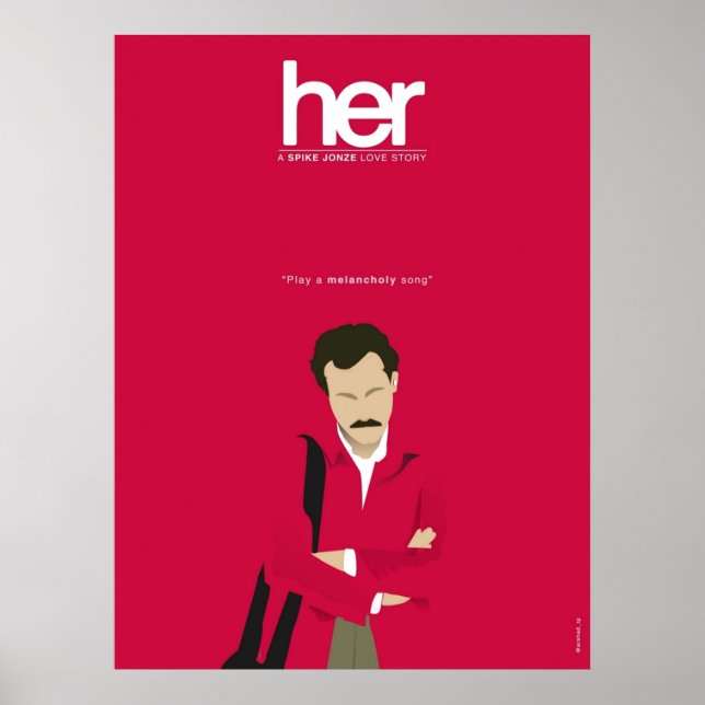 Hennes filmminimalist poster (Framsidan)
