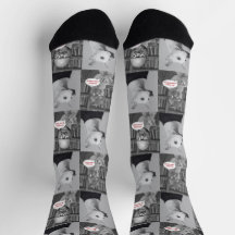 Hennes, hans, Ivory Crazy Crew Socks