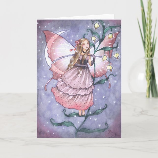 Hennes hemliga Namn - Fairy Greeting Card Kort (Framsida)