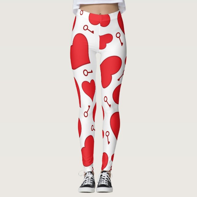 Hennes hjärtklappning leggings (Framsida)
