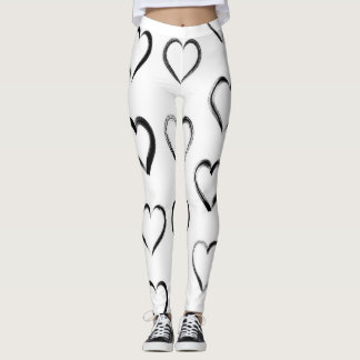 Hennes hjärtklappning leggings
