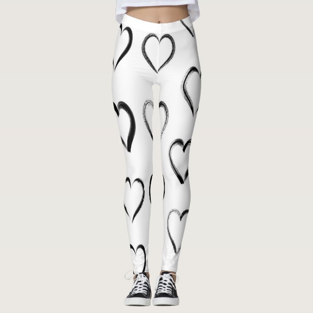 Hennes hjärtklappning leggings (Framsida)