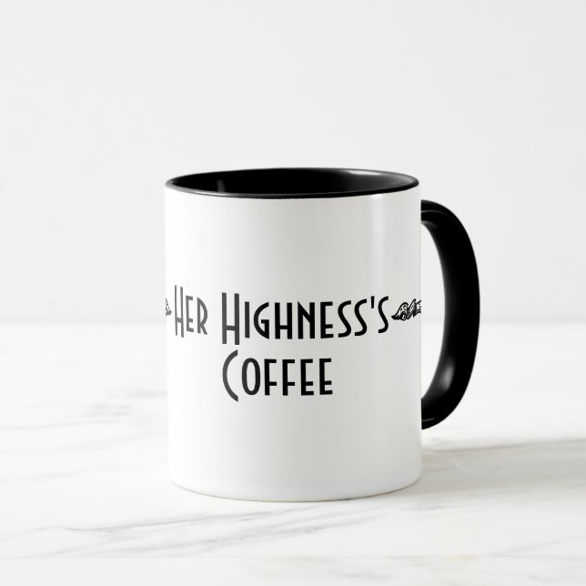 "Hennes höghets kaffe" Mugg (Framsida höger)