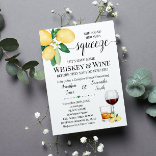 Hennes huvudsakliga korklämma whisky och vin möhip inbjudningar