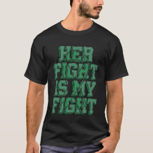 Hennes kamp är min Grönt för att bekämpa skolios T Shirt
