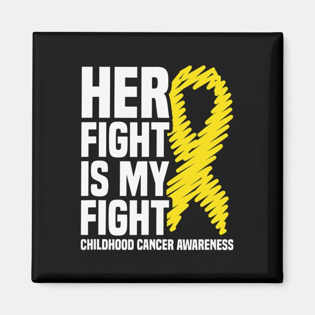 Hennes kamp är min kamp band barncancer utmärkelse magnet (Framsidan)