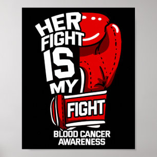 Hennes kamp är min kamp Blodcancer flytande tumör Poster