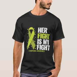Hennes kamp är min kamp Blodcancer lymfom medveten T Shirt