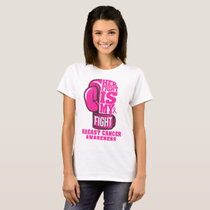 Hennes kamp är min kamp, boxing Glove Breast Cance T Shirt