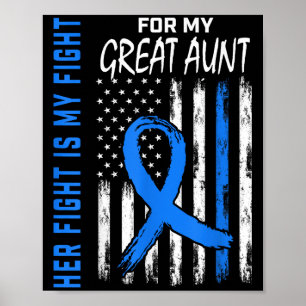 Hennes kamp är min kamp Diabetes Awareness Shirt Poster