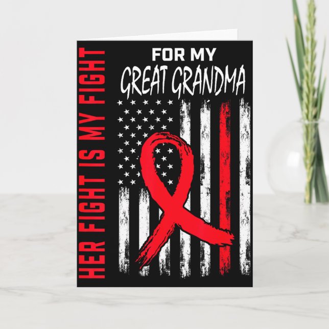 Hennes kamp är min kamp fantastisk mormor hjärtsju kort (Framsida)