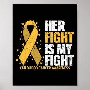 Hennes kamp är min kamp för familj barncancer  poster