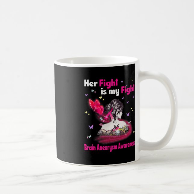 Hennes kamp är min kamp för hjärnans medvetande 3 kaffemugg (Höger)