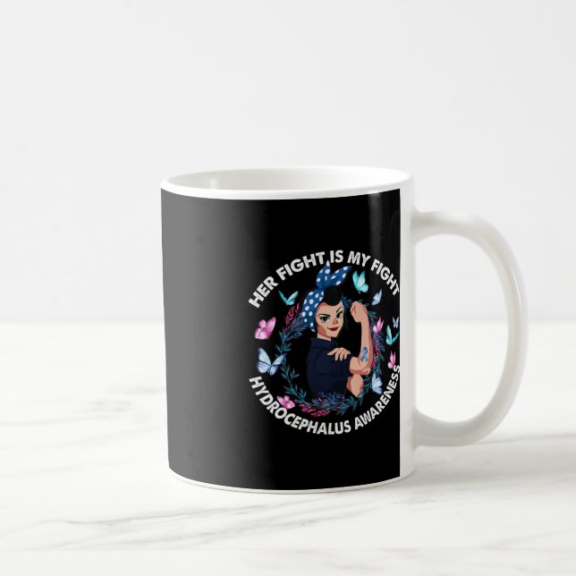 Hennes kamp är min kamp för medvetandegörandestron kaffemugg (Höger)
