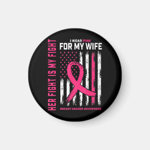 Hennes kamp är min kamp i Bära Rosa Breast Canc Magnet