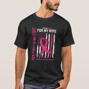Hennes kamp är min kamp i Bära Rosa  Breast Canc T Shirt