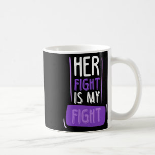 Hennes kamp är min kamp i Chemo Cancer Pancreatic Kaffemugg