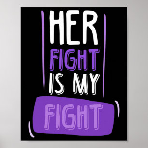 Hennes kamp är min kamp i Chemo Cancer Pancreatic Poster