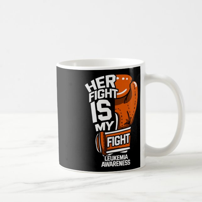Hennes kamp är min kamp Leukemi medvetenhet Blod K Kaffemugg (Höger)
