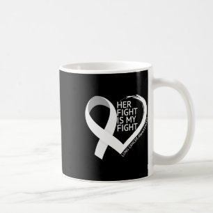 Hennes kamp är min kamp Lungcancermånaden Kaffemugg